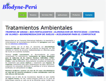 Tablet Screenshot of biodyne-peru.com